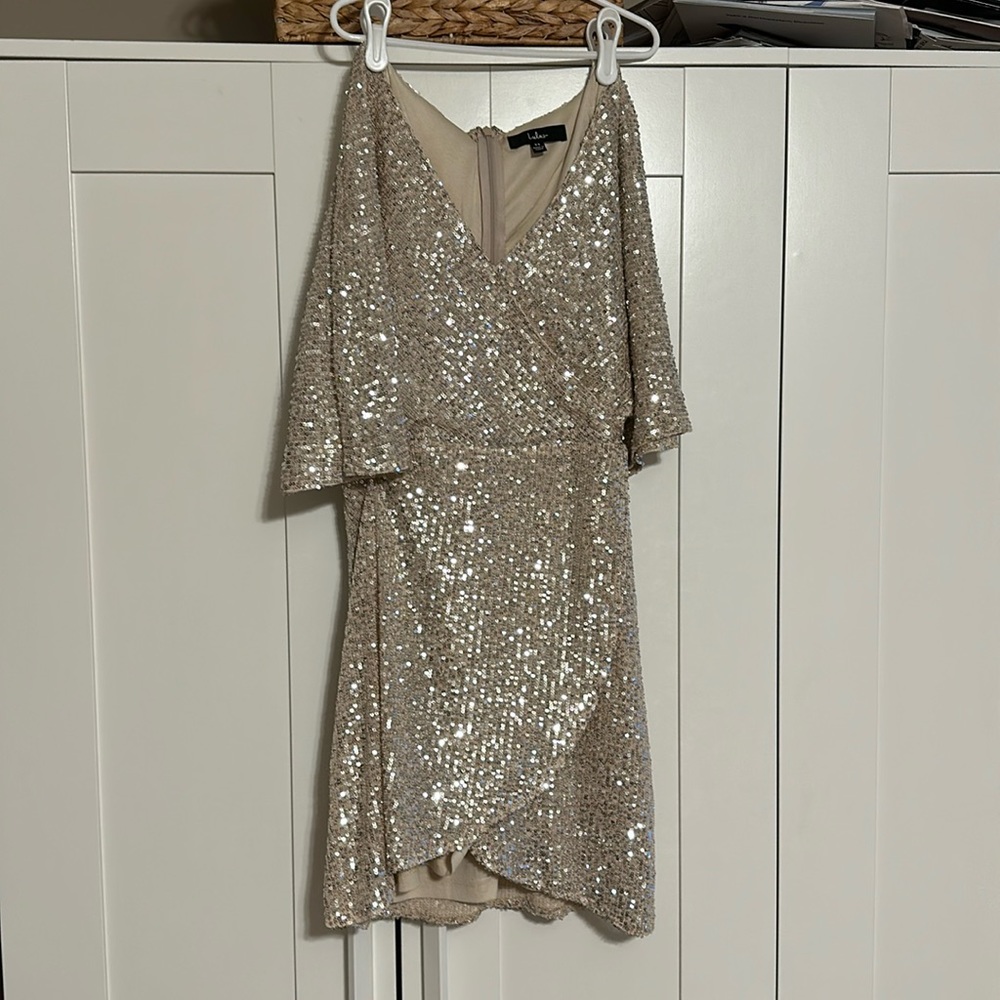 Lulus Rose Gold Homecoming/ Formal Dress (XS)